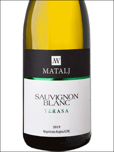 фото Matalj Sauvignon Blanc Terasa Маталь Совиньон Блан Терраса Сербия вино белое