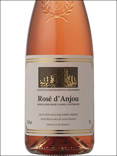 фото Joseph Verdier Rose d'Anjou AOC Жозеф Вердье Розе д'Анжу Франция вино розовое