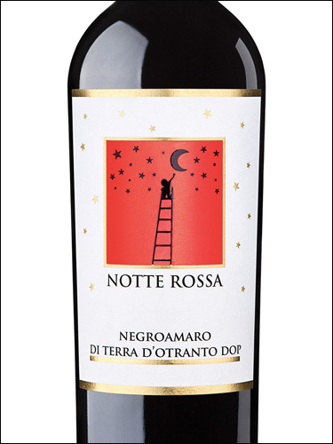 фото Notte Rossa Negroamaro di Terra D’Otranto DOP Нотте Росса Негроамаро ди Терра Д’Отранто Италия вино красное