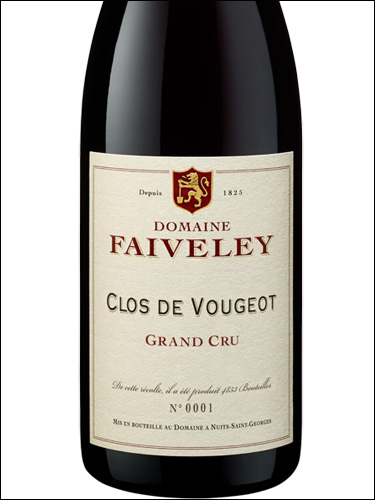 фото Domaine Faiveley Clos de Vougeot Grand Cru AOC Домен Февле Кло де Вужо Гран Крю Франция вино красное