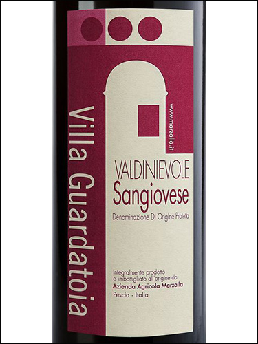 фото Villa Guardatoia Valdinievole Sangiovese DOC Вилла Гуардатория Вальдиньеволе Санджовезе Италия вино красное