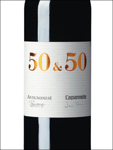 фото Avignonesi-Capannelle 50 & 50 Toscana IGT Авиньонези Капанелли 50 & 50 Тоскана ИГТ Италия вино красное