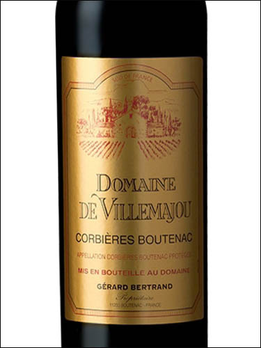 фото Gerard Bertrand Domaine de Villemajou Rouge Corbieres-Boutenac AOC Жерар Бертран Домен де Вильмажу Руж Корбьер-Бутенак Франция вино красное