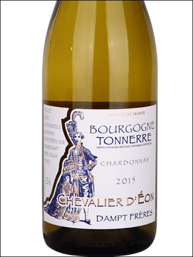 фото Dampt Freres Cgevalier d'Eon Bourgogne Tonnerre AOC Дампт Фрер Шевалье д'Эон Бургонь Тоннер Франция вино белое