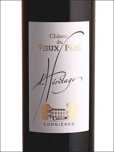 фото Chateau du Vieux Parc L'Heritage Corbieres AOC Шато дю Вьё Парк Л'Эритаж Корбьер Франция вино красное