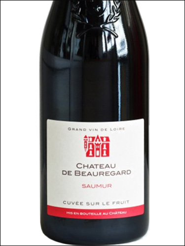 фото Chateau de Beauregard Cuvee sur le Fruit Saumur Rouge AOC Шато дe Борегар Кюве сюр ле Фруи Сомюр Руж Франция вино красное