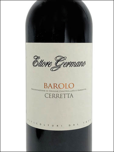 фото Ettore Germano Barolo Cerretta DOCG Этторе Джермано Бароло Черретта Италия вино красное
