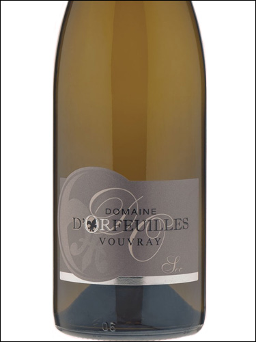 фото Domaine d'Orfeuilles Vouvray Sec AOC Домен д'Орфёй Вувре Сек Франция вино белое