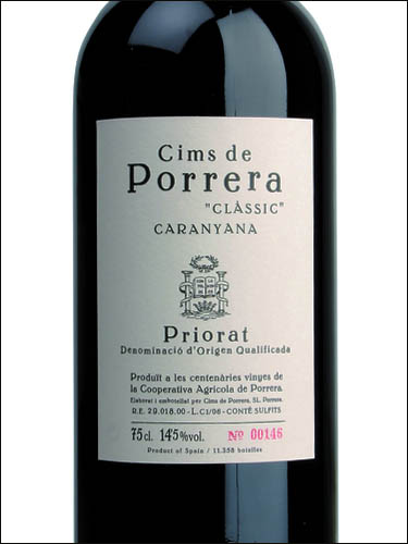фото вино Cims de Porrera Classic Priorat DOQ 