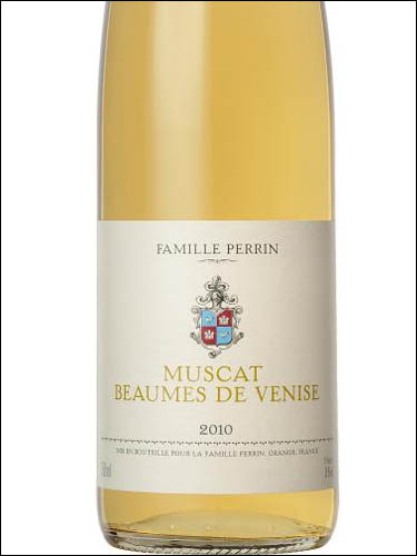 фото Famille Perrin Muscat Beaumes de Venise Blanc AOC Фамий Перрен Мюска Бом де Вениз Блан Франция вино белое