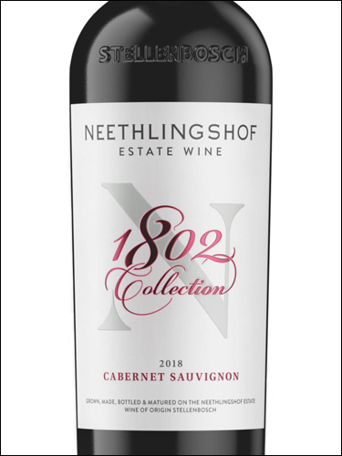 фото Neethlingshof Estate 1802 Collection Cabernet Sauvignon Нитхлингсхоф Эстейт 1802 Коллекшн Каберне Совиньон ЮАР вино красное