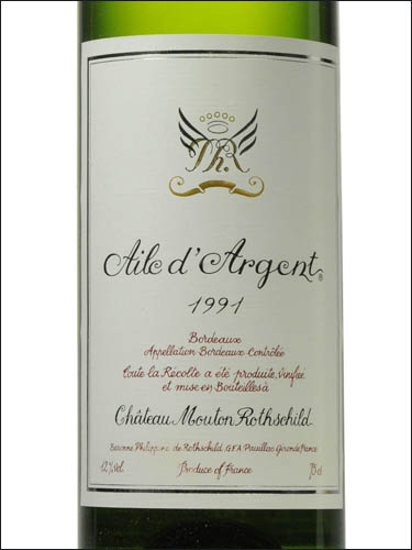фото Chateau Mouton Rothschild Aile d'Argent Bordeaux AOC Шато Мутон Ротшильд Эль д'Аржан Бордо Франция вино белое