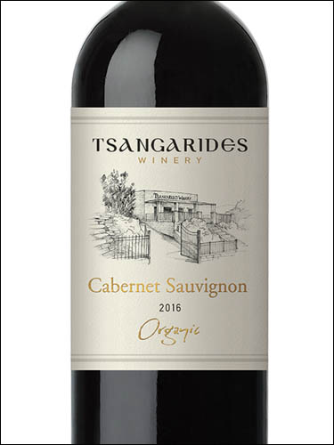 фото Tsangarides Winery Cabernet Sauvignon Organic Paphos PGI Цангаридес Вайнери Каберне Совиньон Органик Пафос Кипр вино красное