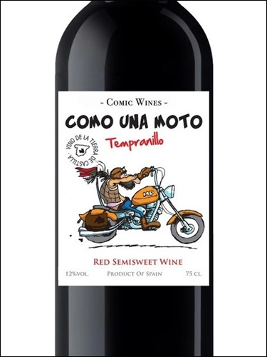 фото вино Como Una Moto Tempranillo Semisweet 