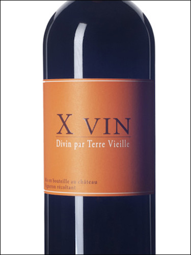 фото X Vin Divin par Terre Vieille Rouge Perigord IGP Дивен пар Терр Вьей Руж Перигор Франция вино красное
