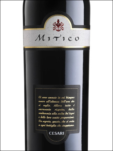 фото Cesari Mitico Merlot Trevenezie IGT Чезари Митико Мерло Тревенецие Италия вино красное