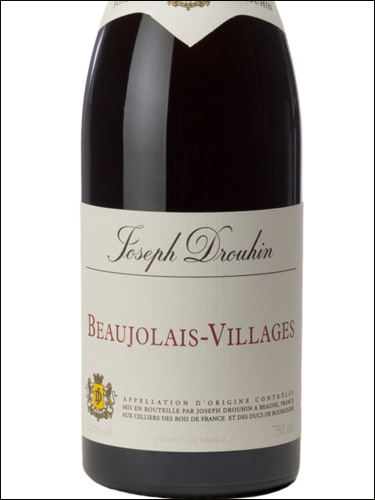 фото Joseph Drouhin Beaujolais Villages AOC Жозеф Друэн Божоле Вилляж Франция вино красное