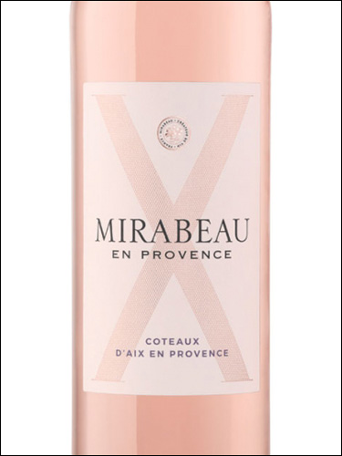 фото Mirabeau X Rose Coteaux d’Aix-en-Provence AOC Мирабо Икс Розе Кото д'Экс-ан-Прованс Франция вино розовое