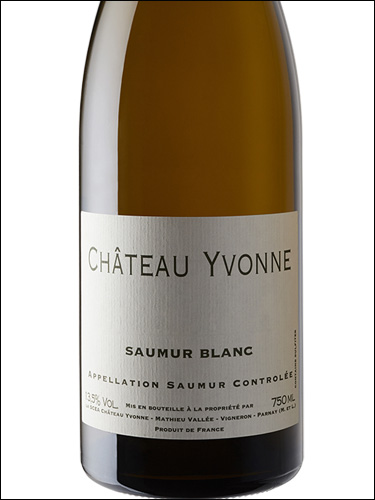фото Chateau Yvonne Saumur Blanc AOC Шато Ивонн Сомюр Блан Франция вино белое