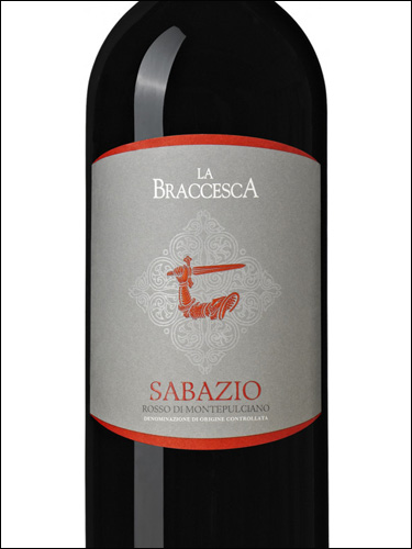 фото La Braccesca Sabazio Rosso di Montepulciano DOC Ла Браческа Сабацио Россо ди Монтепульчиано Италия вино красное