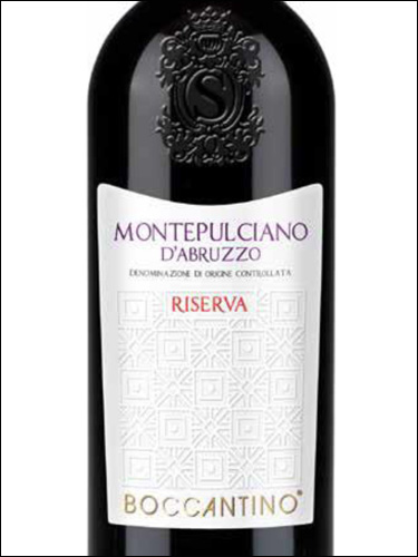 фото Boccantino Montepulciano d’Abruzzo Riserva DOC Боккантино Монтепульчано д’Абруццо Ризерва Италия вино красное