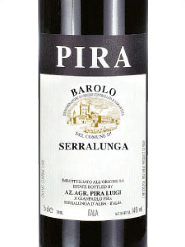 фото Pira Barolo Serralunga DOCG Пира Бароло Серралунга Италия вино красное