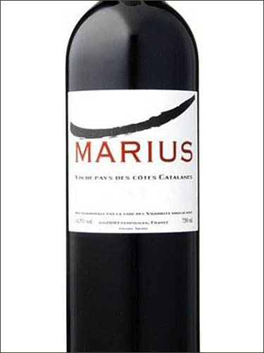фото Marius Vin de Pays des Cotes Catalanes Мариус Вэн де Пэй де Кот Каталан Франция вино красное