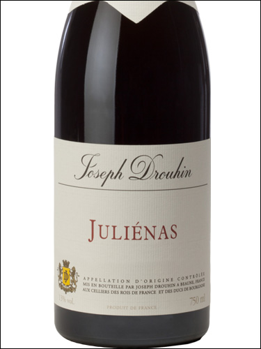 фото Joseph Drouhin Julienas AOC Жозеф Друэн Жульена Франция вино красное