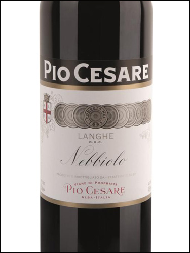 фото Pio Cesare Langhe Nebbiolo DOC Пио Чезаре Ланге Неббиоло Италия вино красное
