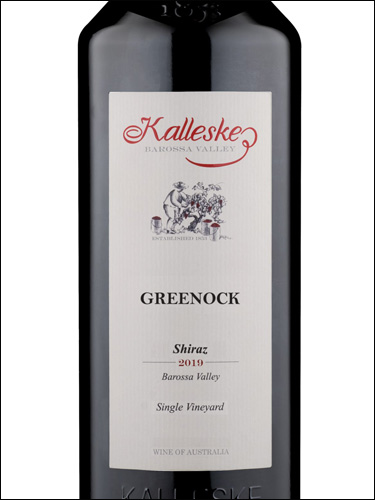 фото Kalleske Greenock Shiraz Barossa Valley Каллеске Гринок Шираз Долина Баросса Австралия вино красное