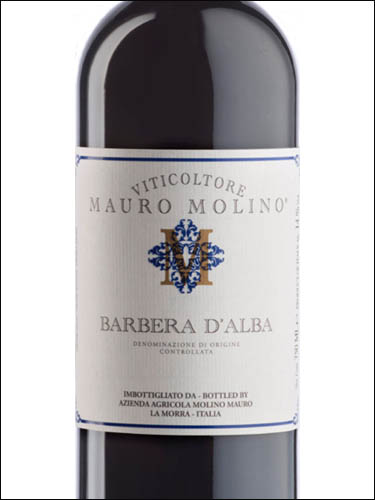 фото Mauro Molino Barbera d'Alba DOC Мауро Молино Барбера д'Альба Италия вино красное