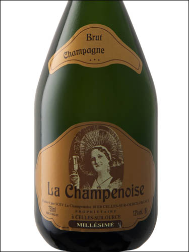 фото Champagne La Champenoise Millesime Brut Шампань Ля Шампенуаз Миллезиме Брют Франция вино белое
