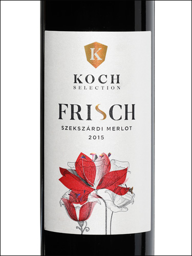 фото  Koch Selection Frisch Szekszardi Merlot Кох Селекшн Фриш Сексарди Мерло Венгрия вино красное