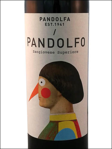 фото Pandolfa Pandolfo Sangiovese Superiore Пандольфа Пандольфо Санджовезе Супериоре Италия вино красное