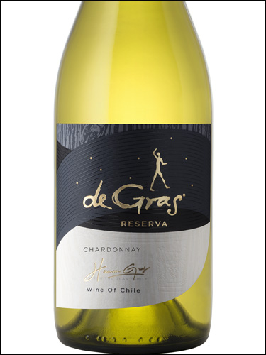 фото de Gras Reserva Chardonnay Valle de Colchagua DO де Грас Резерва Шардоне Долина Кольчагуа Чили вино белое