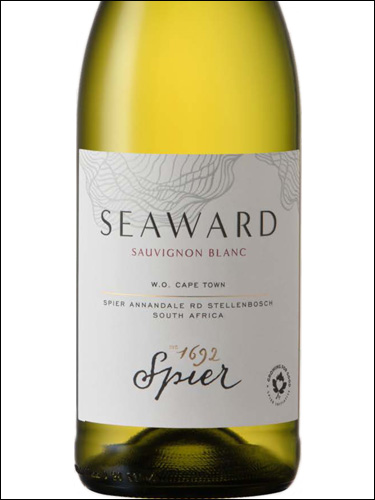 фото Spier Seaward Sauvignon-Blanc Cape Town WO Шпир Сиворд Совиньон Блан Кейп Таун ЮАР вино белое