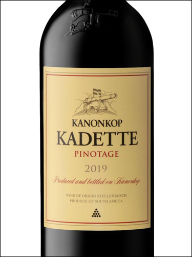 фото Kanonkop Kadette Pinotage Канонкоп Кадет Пинотаж ЮАР вино красное