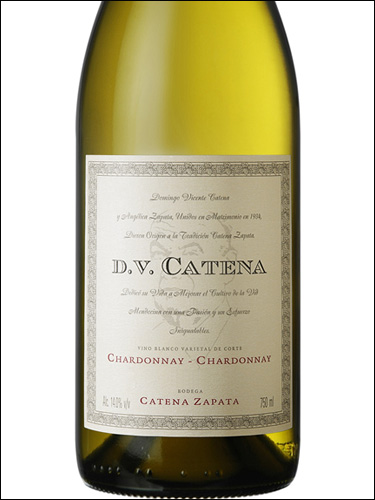 фото DV Catena Chardonnay-Chardonnay ДВ Катена Шардоне-Шардоне Аргентина вино белое
