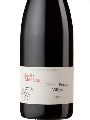 фото David Moreau Cote de Beaune Villages AOC Давид Моро Кот де Бон Вилляж Франция вино красное