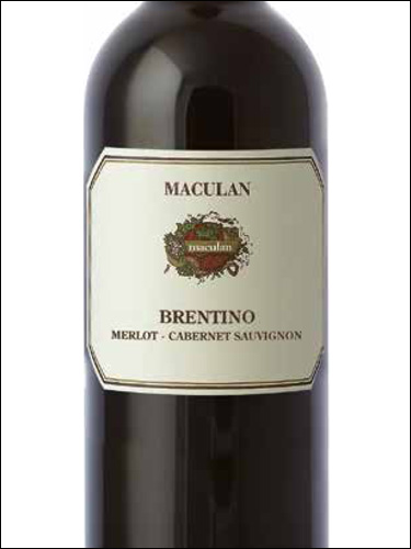 фото Maculan Brentino Merlot-Cabernet Sauvignon Veneto IGT Макулан Брентино Мерло-Каберне Совиньон Венето Италия вино красное