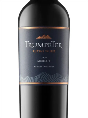 фото Rutini Wines Trumpeter Merlot Рутини Вайнс Трумпетер Мерло Аргентина вино красное