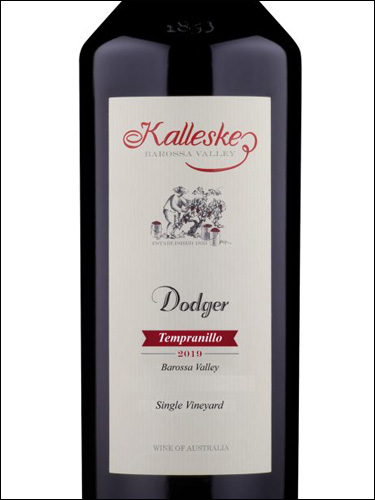 фото Kalleske Dodger Tempranillo Barossa Valley Каллеске Доджер Темпранильо Долина Баросса Австралия вино красное
