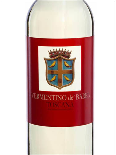 фото Vermentino de'Barbi Toscana IGT Верментино де'Барби Тоскана ИГТ Италия вино белое