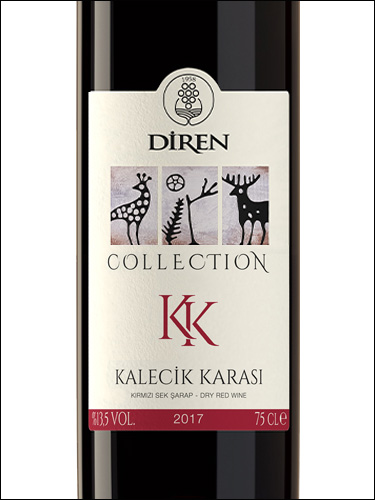фото Diren Collection Kalecik Karası Дирен Коллекшен Каледжик Карасы Турция вино красное
