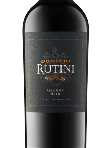 фото Rutini Dominio Malbec Рутини Доминио Мальбек Аргентина вино красное
