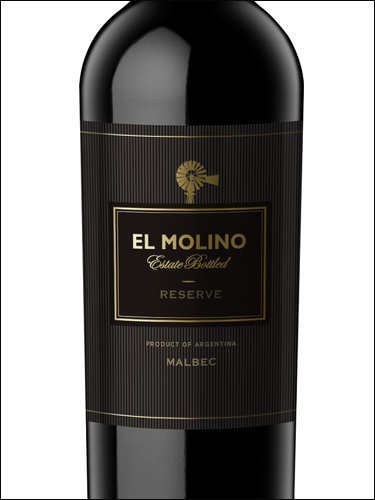 фото El Molino Malbec Reserve Эль Молино Мальбек Ресерве Аргентина вино красное