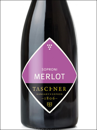 фото Taschner Soproni Merlot voros szaraz Ташнер Шопрони Мерло вёрёш сараз Венгрия вино красное