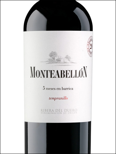 фото вино Monteabellon Tempranillo 5 meses en barrica Ribera del Duero DO 