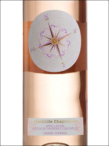 фото Mathilde Chapoutier Grand Ferrage Rose Cotes de Provence AOP Матильда Шапутье Гран Ферраж Розе Кот де Прованс Франция вино розовое