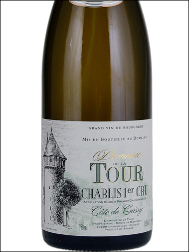 фото Domaine de la Tour Cote de Cuissy Chablis Premier Cru AOC Домен де ла Тур Кот де Куисси Шабли Премье Крю Франция вино белое